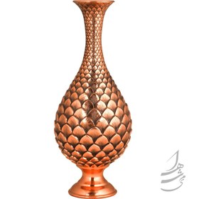 تصویر گلدان قلمزنی 33 سانتی مدل آناناسی قیمت به شرط خرید تیمی