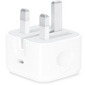 تصویر شارژر 20 وات اصلی آیفون (اپ استور) - سفید Apple Charger 20 W