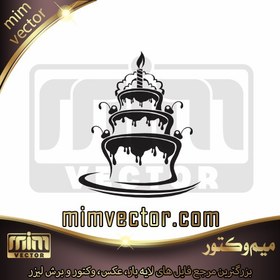 تصویر وکتور کیک 10 