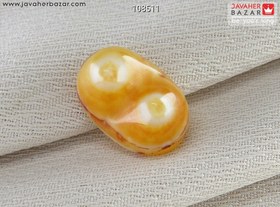 تصویر نگین عقیق نارنجی باباقوری کد 108511 
