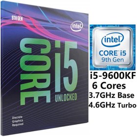 تصویر پردازنده مرکزی اینتل مدل Core i5-9600KF ا Intel Core i5-9600KF Coffee Lake TRAY CPU Intel Core i5-9600KF Coffee Lake TRAY CPU