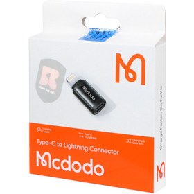 تصویر تبدیل Mcdodo Lightning TO Type-C مدل OT-768 - مشکی 