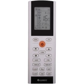 تصویر ریموت کنترل کولر گری مشکی مدل YACIFB Air Conditioner Remote Control YACIFB GREE