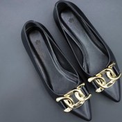 تصویر کفش تخت چرمی دخترانه تادر 