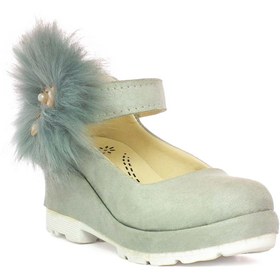 تصویر کفش دخترانه لژدار مدل Wedge آبی 