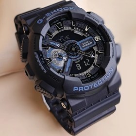 تصویر ساعت مچی مردانه کاسیو مدل GA-110-1B با بند رزینی 