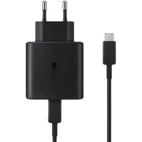 تصویر شارژر دیواری 45 وات سامسونگ مدل EP-T4510 به همراه کابل تبدیل USB-C 