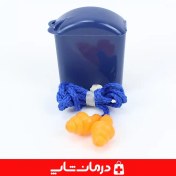 تصویر گوش گیر ضد صدا تری‌ ام مدل 1271 با جعبه و بند 3M صداگیر سیلیکونی استخری 1271 Earplugs 
