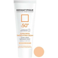 تصویر کرم ضد آفتاب رنگی SPF50 هیدرا درماتیپیک Dermatypique رنگ رز بژ 