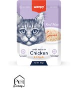 تصویر پوچ گربه ونپی با طعم مرغ و خرچنگ Wanpy Pouch With Chicken & Crab 