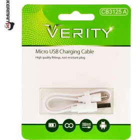 تصویر کابل تبدیل USB به microUSB وریتی مدل Cb3125 طول 1 متر 