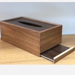 تصویر جا دستمالی چوبی 