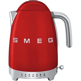 تصویر کتری برقی مدرج اسمگ رنگ مشکی مدل KLF04BLEU smeg kettle KLF04 bleu