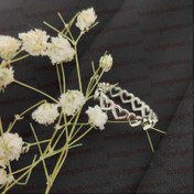 تصویر انگشتر نقره زنانه قلبی (ای ام)آمریکایی وارداتی 