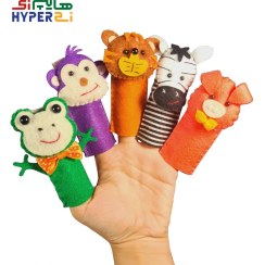 تصویر عروسک انگشتی نمدی مامان پری مدل حیوانات جنگل 2 