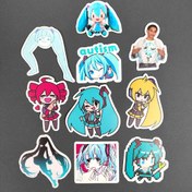 تصویر استیکر طرح هاتسونه میکو 