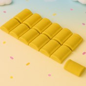 تصویر سفال بام نیم گرد مینیاتوری گل ماش 