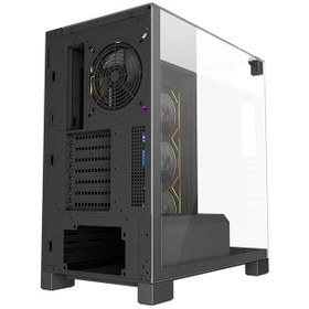 تصویر کیس کامپیوتر لاجی کی مدل C734B LogiKey C734B Mid Tower Computer Case