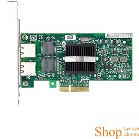 تصویر کارت شبکه سرور اچ پی مدل NC360T کارکرده Used Hewlett Packard HP NC360T PCIE Dual Port Gigabit NIC