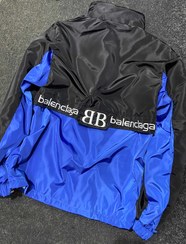 تصویر سوییشرت نیم زیپ balenciaga داخل خز کد ۱۴۱۴۷ - آبی ک 