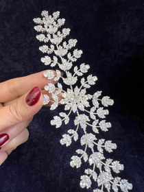 تصویر ریسه موی عروس کد R11 Bridal headband code R11