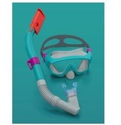 تصویر Bestway Snorkel Set Spark Wave Blue Color بین 7 تا 14 سال دنیای آب آبی 