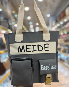 تصویر کیف MEIDE دو جیب - شکلاتی 