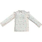 تصویر مایو نوزادی کیابی مدل 252725 سرشانه چین دار - سفید صدفی - 2 سال 