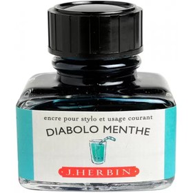 تصویر جوهر خودنویس هربین 30ml Diabolo Menthe 