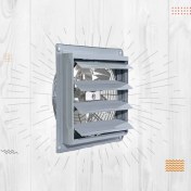 تصویر هواکش فلزی 30 سانتی متری دمپر اتوماتیک 200 وات 1400 دور خزرفن مدل ECI-SP-300-4S تکفاز و سه فاز