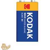 تصویر باتری کتابی مدل Kodak Max Alkaline 6LR61 