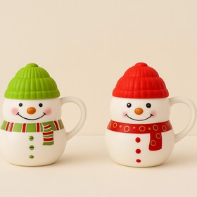 تصویر ماگ آدم برفی 