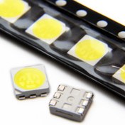 تصویر LED سفید مهتابی SMD پکیج 5050 بسته 50 تایی 