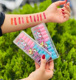 تصویر تینت لب ۱۰ عددی آبی 