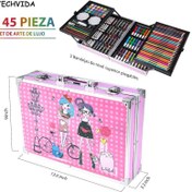 تصویر ست نقاشی ۴ طبقه ۱۴۵ تکه یونیکورن صورتی 