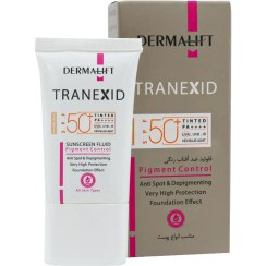 تصویر فلوئید ضدآفتاب بژ طبیعی ترنکسید درمالیفت 