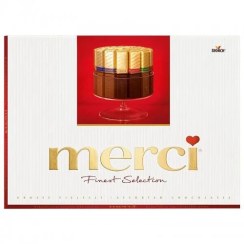 تصویر شکلات کادویی مرسی 250 گرم - Merci Finest Selection قرمز 