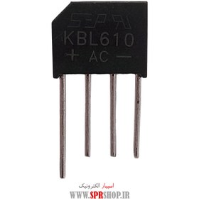 تصویر پل دیود 6A 1000V (KBL610) شانه ای DIODE POL 6A 1000V SHANEI(KBL610)