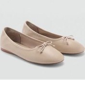 تصویر بابیت زنانه باله چرمی دقیق باند اورجینال MANGO 