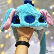 تصویر کلاه پمپی دخترانه طرح استیچ با گوش متحرک و چراغ دار 