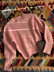 تصویر پلیور بافت گیلدا - صورتی 