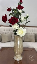 تصویر گلدان کنار سالنی پایه‌دار سرامیکی لاستر 