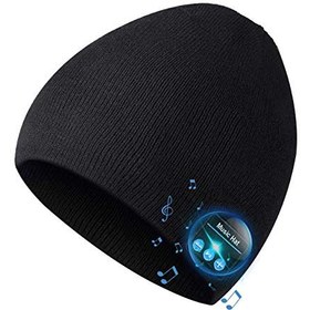 تصویر بلوتوث Beanie ، هدایای Mens ، Bluetooth Hat ، Mens Beanie Hats V5.0 هدفون Beanie ، MIC برای هندزفری ، موسیقی ، اجرای ، اسکی ، هدایا برای خانمها. هدایای الکترونیکی برای مردان ، هدایای مد زنانه 