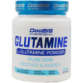 تصویر پودر گلوتامین پیور ۱۰۰ درصد دوبیس ۳۰۰ گرم Doobis Glutamin Powder Pure 100% 300 gr