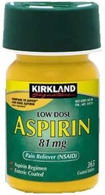 تصویر قرص آسپرین کرکلند آمریکایی اصلی با ضمانت Aspirin Kirikland