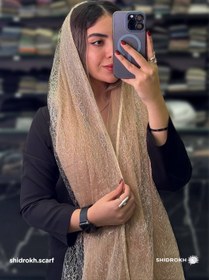 تصویر شال حریر دولایه - سفید Shal harir 2 laye