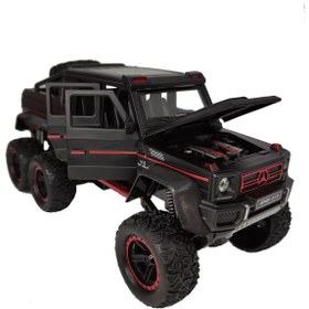تصویر بنز جی کلاس G-class G63 شش چرخ 1:22 - سفید Benz G63 6x6