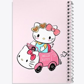 تصویر دفتر نت موسیقی 50 برگ خندالو طرح هلو کیتی (Hello Kitty) 