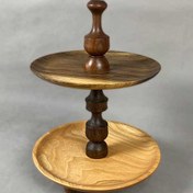 تصویر شیرینی خوری چوبی دو طبقه - کد 4 