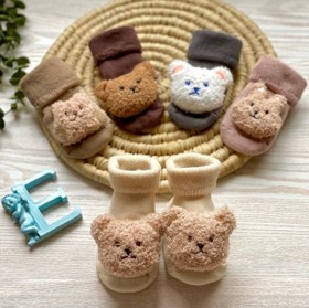 تصویر جوراب بچگانه حوله ای وارداتی Jurab Teddy